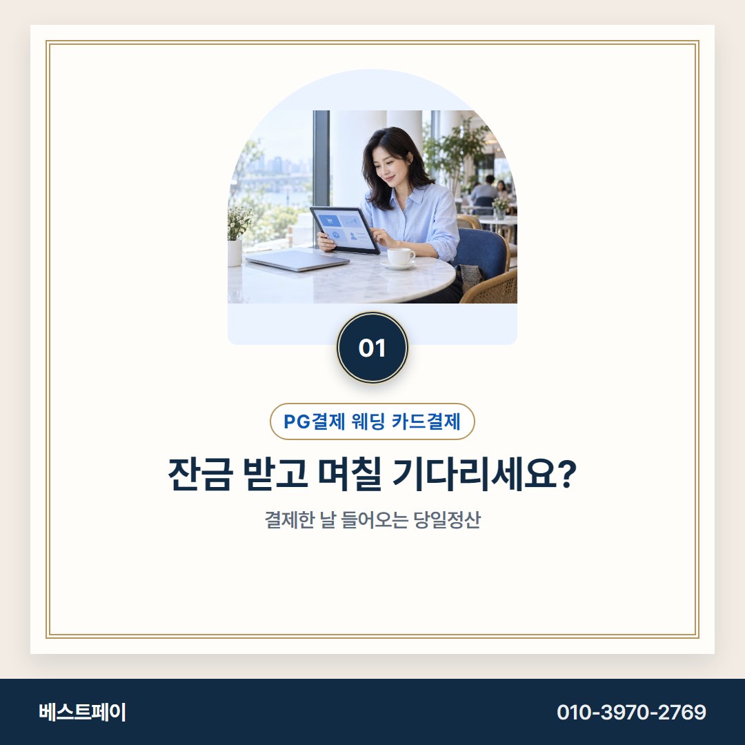 PG결제 웨딩 카드결제 잔금 받고 며칠 기다리세요? — 잔금이 묶이지 않게 아홉 쪽으로 나눠 두었어요