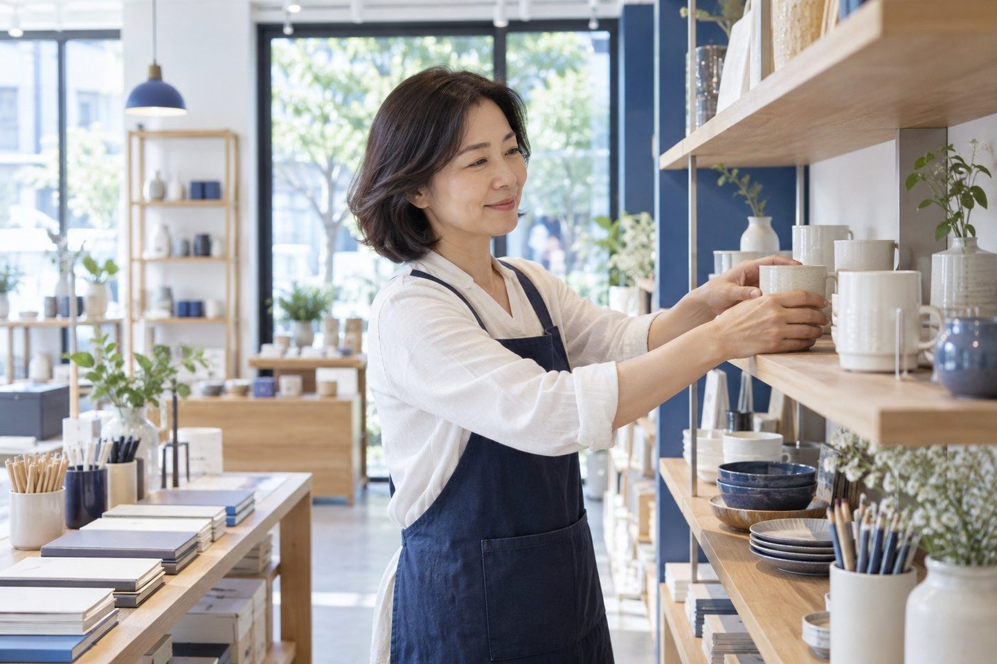 매장 계산대에서 업무를 보는 여성 — 큰 잔금을 받는 날엔 할부와 취소까지 같이 봐 두세요